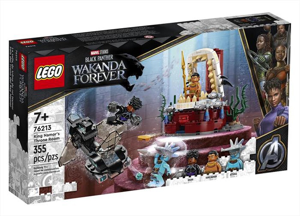 "LEGO - MARVEL LA STANZA DEL TRONO DI RE NAMOR - 76213-Multicolore"