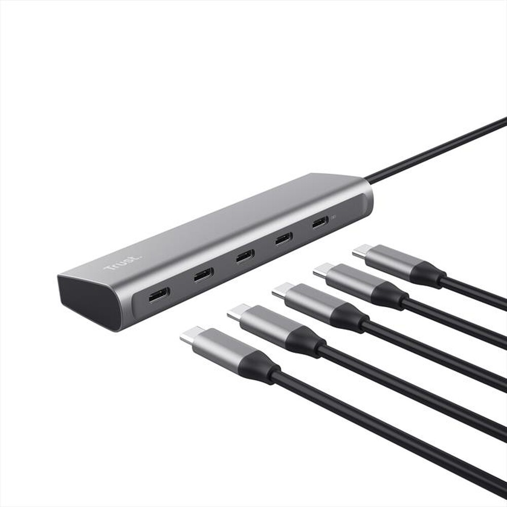 Immagine del prodotto TRUST - Cuffie over-ear HALYX 5 PORT USB-C HUB-Grey