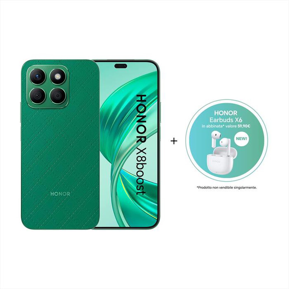 "HONOR - Smartphone X8B (8/256GB) + X6-Glamorous Green/White"