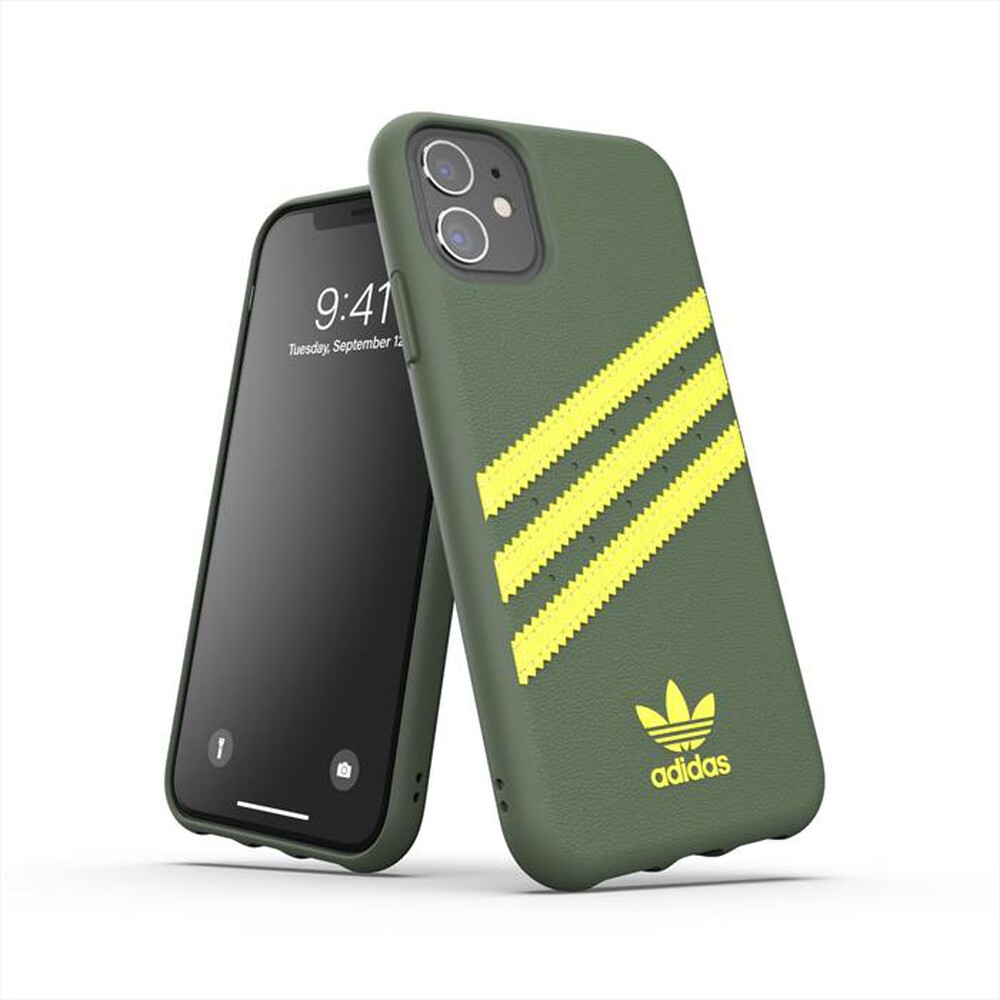 "CELLY - EX7915 ADIDAS SAMBA COVER IPHONE 12 MINI-Verde/Giallo"