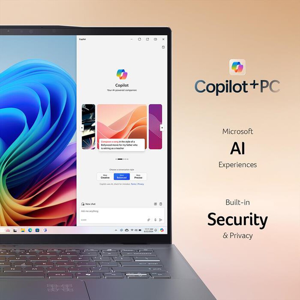 "ACER - Notebook SWIFT 14 AI SF14-11-X9T 14.5\" – COPILOT+-Grigio"