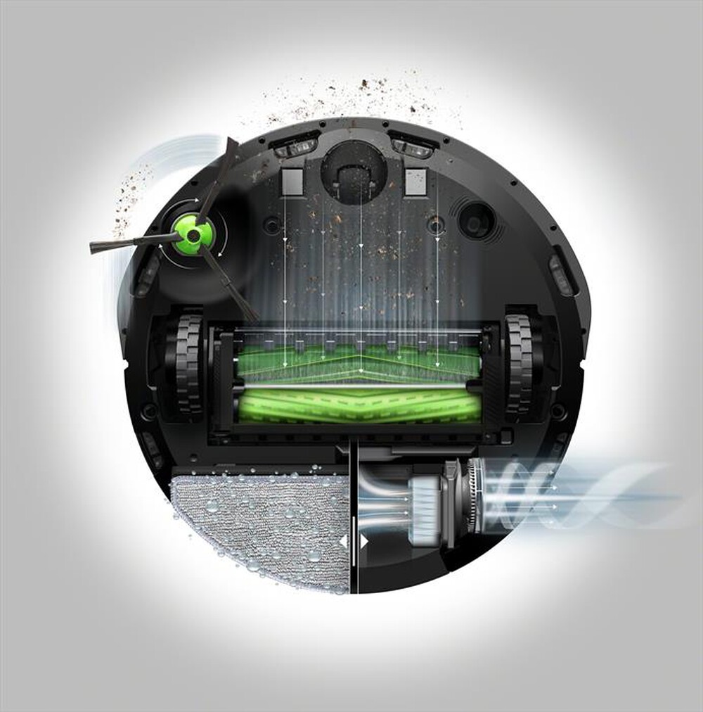 "iROBOT - Aspirapolvere robot ROOMBA COMBO I8-Charcoal"