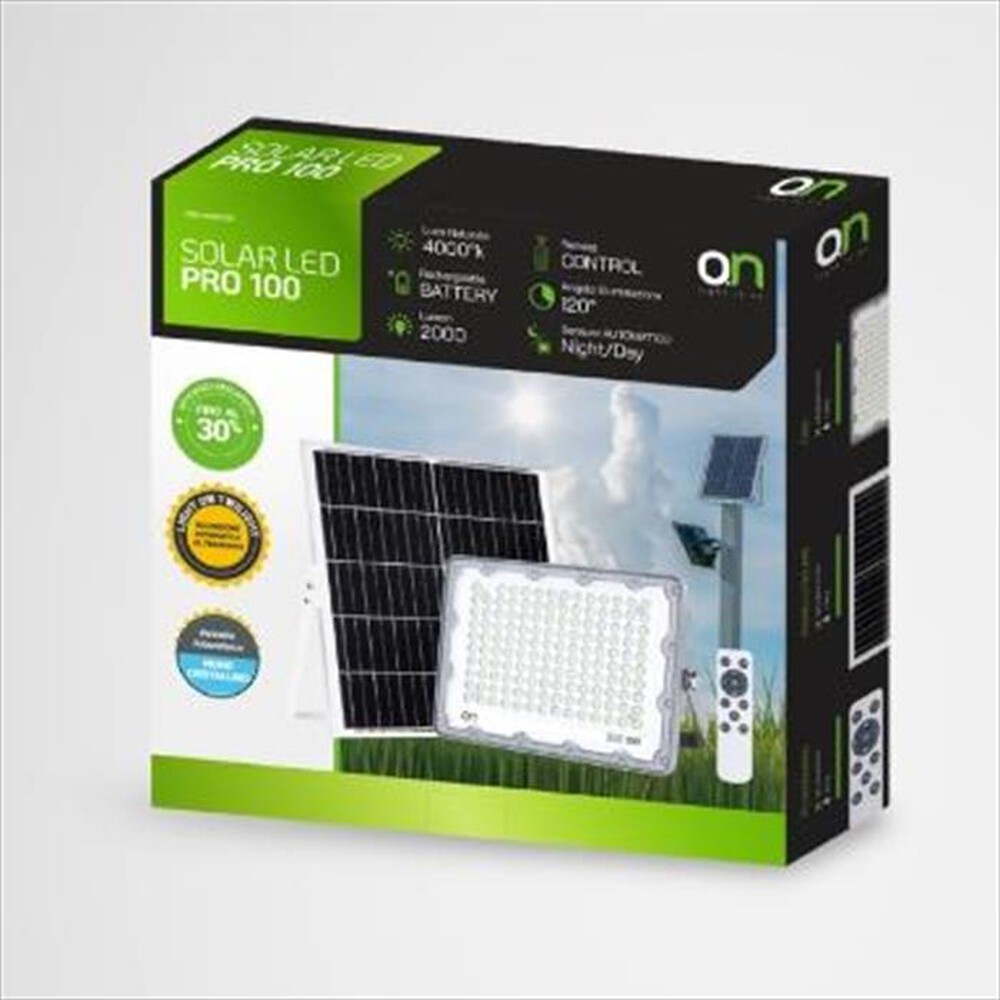 "ONLIGHT - Faro led solare da esterno SOLAR LED PRO 100"