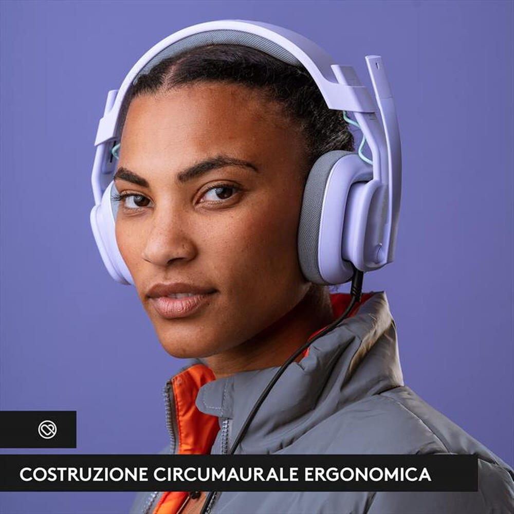 "LOGITECH - ASTRO A10 PC-Lilla"