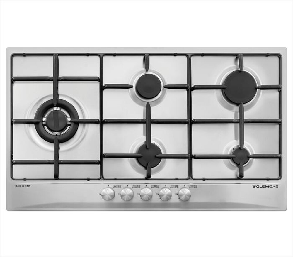 Immagine del prodotto GLEM GAS - Piano cottura a gas GT95TIX- 86cm-Acciaio Satinato