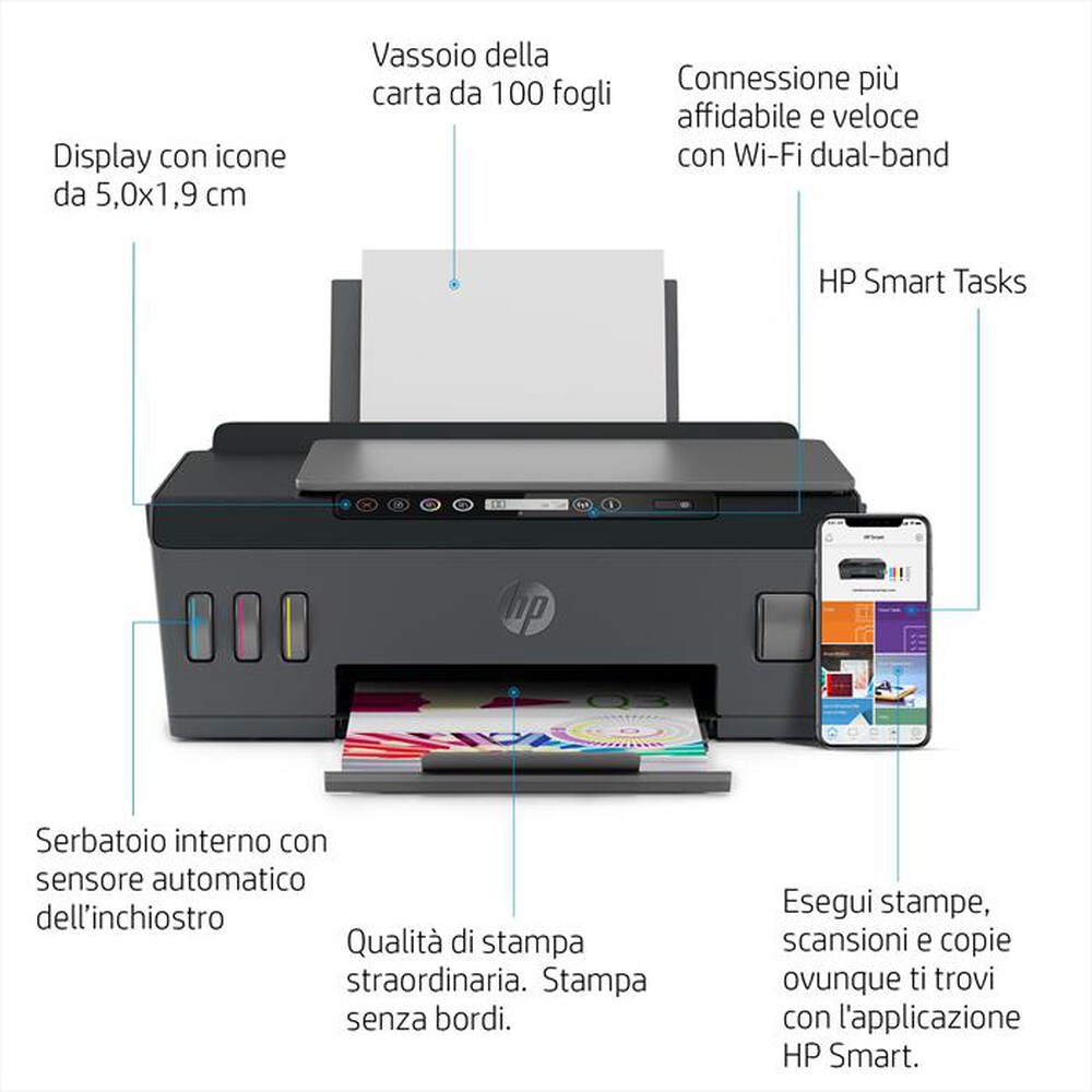 "HP - SMART TANK PLUS 555-Grigio"