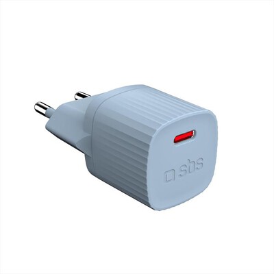 SBS - Caricatore da rete TETR1CPD25LGGRS-Light Blue