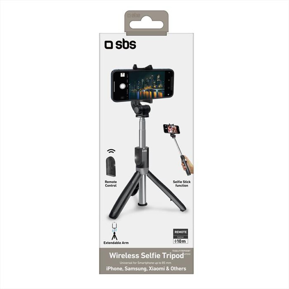 "SBS - Tripod-Asta Selfie Bluetooth con tripiede"