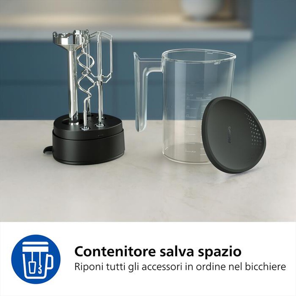 Immagine del prodotto PHILIPS - Sbattitore mixer SERIE 5000 5IN1 HR3781/20-Nero