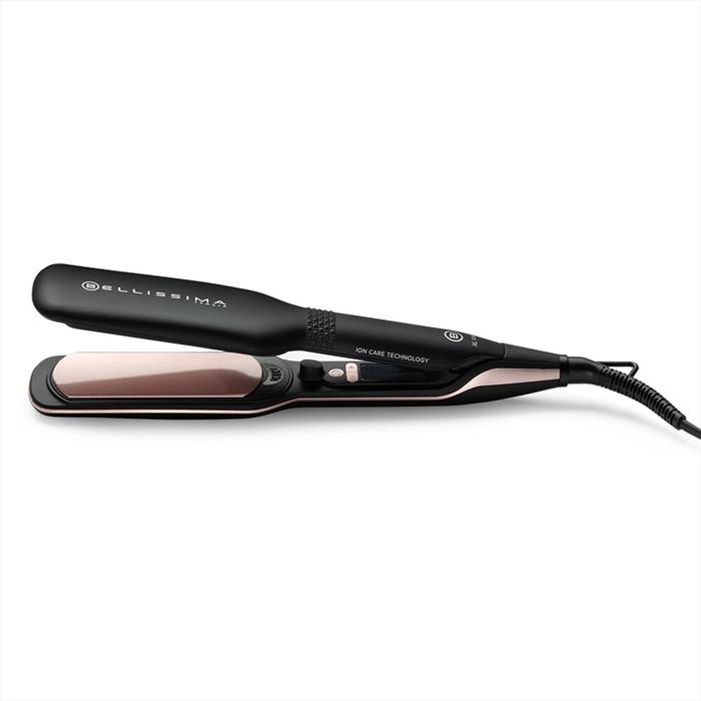 "BELLISSIMA IMETEC - PIASTRA LARGA PER CAPELLI XL ION-Nero, Rosa"