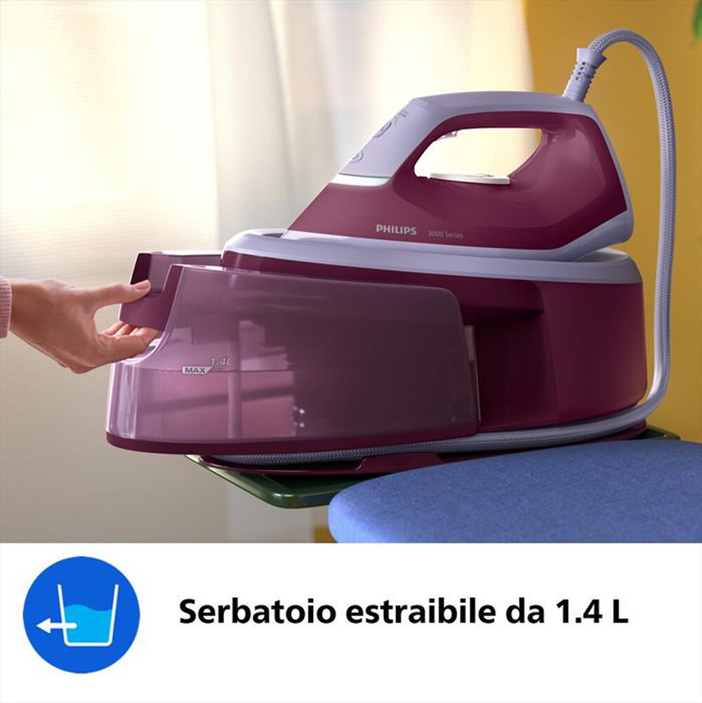 Immagine del prodotto PHILIPS - Sistema stirante SERIE 3000 PSG3001/30-Rosa
