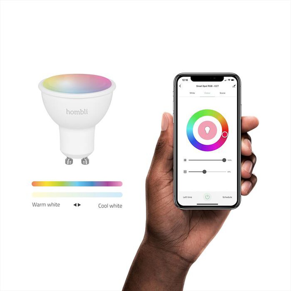 "HOMBLI - Smart Spot CCT/RGB 5 W 1+1 Free"
