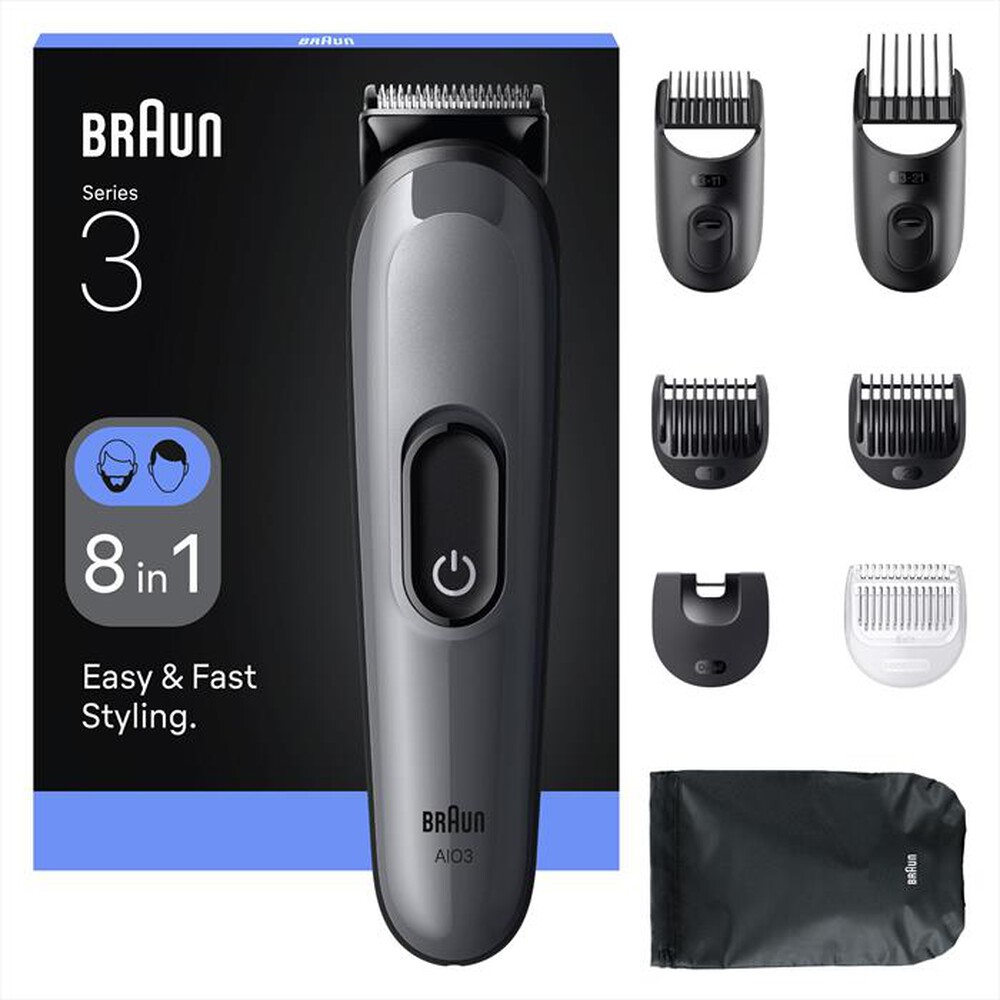 "BRAUN - Rasoio AIO 3540-GRIGIO"