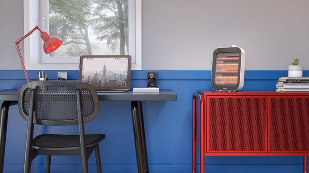 Immagine del prodotto OLIMPIA SPLENDID - Stufa elettrica QUARZIA SLIM B-Bianco e nero