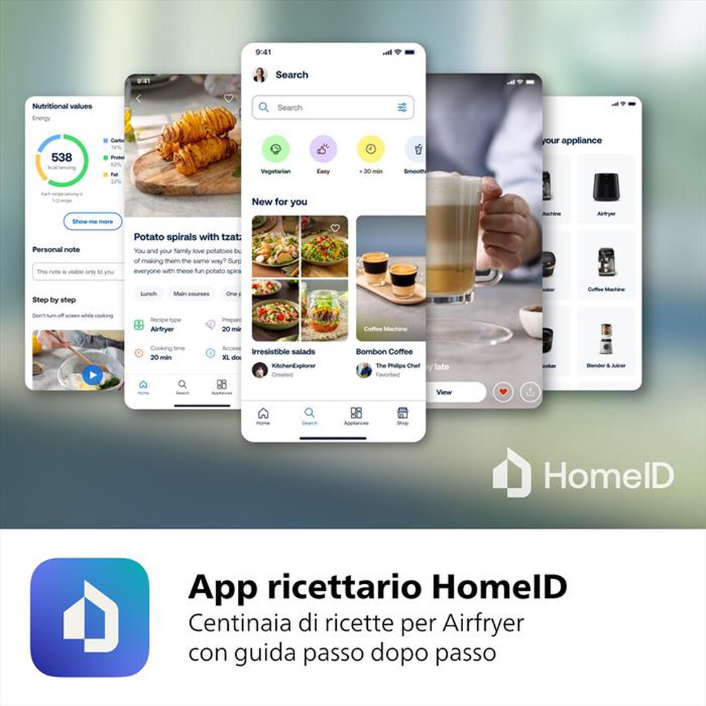 Immagine del prodotto PHILIPS - Friggitrice ad aria AIRFRYER XL CONNESSA HD9280/70-NERA