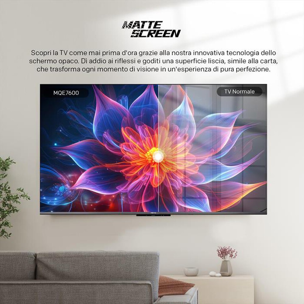 "METZ - Smart TV QLed+ 4K UHD GOOGLE TV 43MQE7000Z-Nero"