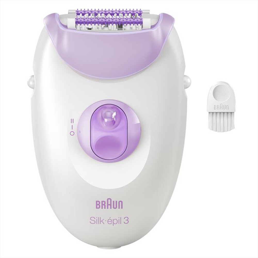 "BRAUN - Epilatore SILK-ÉPIL 3 3-000-BIANCO/VIOLA"