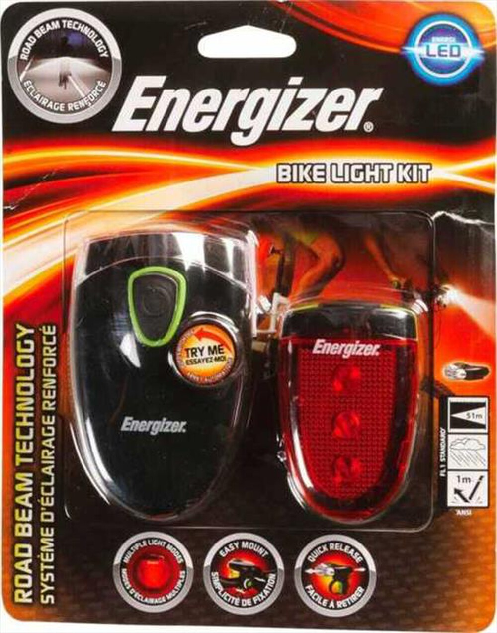 "ENERGIZER - LUCE BICICLETTA a LED"