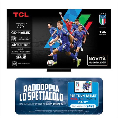 TCL - Smart TV MINI LED UHD 4K 75" 75C79K-Metallic