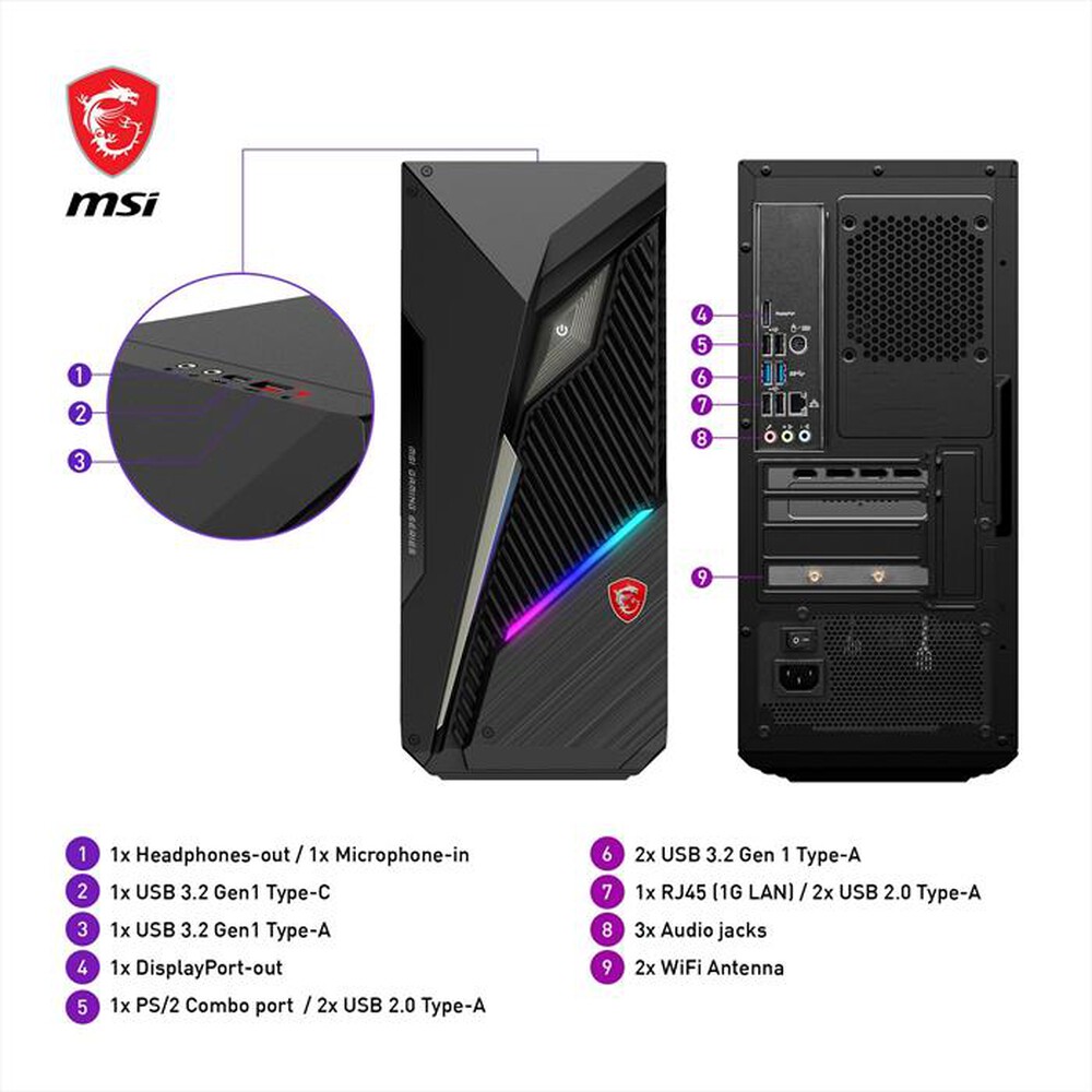 Immagine del prodotto MSI - MAG INFINITE S3 14NUC5-1658IT-Nero