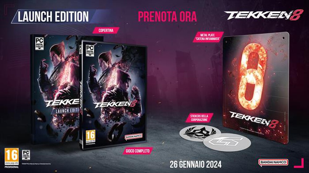 "NAMCO - TEKKEN 8 LAUNCH LIMITED EDITION (DAY 1 ED) PC"