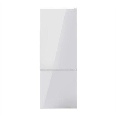 SHARP - Frigorifero combinato SJ-BA34IMWGE Classe E 481 lt-Vetro Bianco