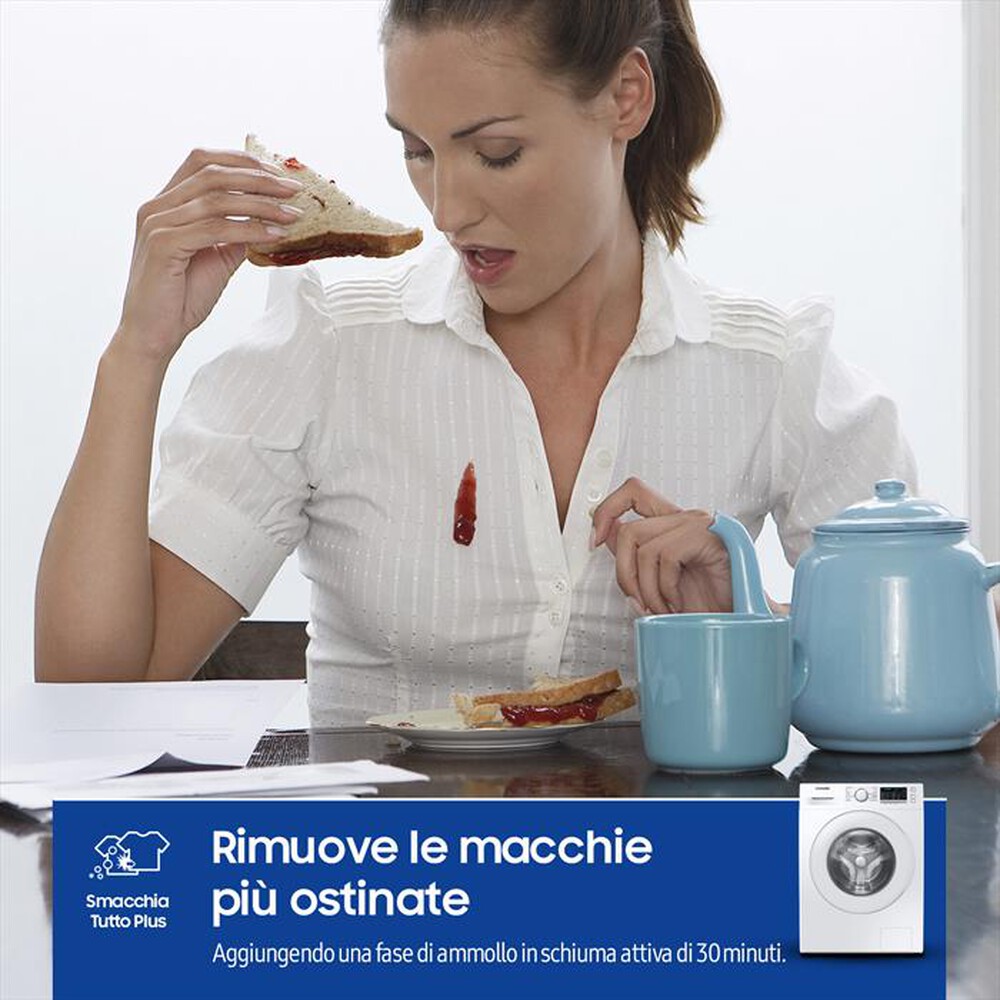 "SAMSUNG - Lavatrice WW90TA046TT/ET 9 Kg Classe A-BIANCO OBLO' Crystal WHITE"