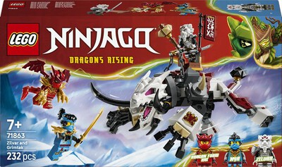 LEGO - NINJAGO Zilvar e Grimtak la Bestia Drago - 71863