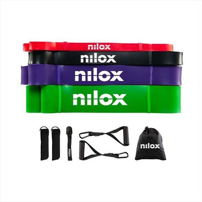 NILOX - Set Bande Elastiche di Resistenza NXFTBANDV1