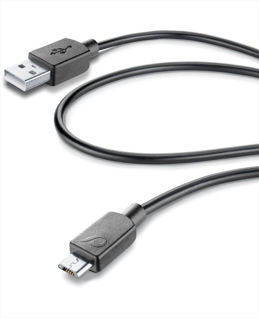 "CELLULARLINE - USBDATA06MUSBK MicroUSB Cavo USB da 60cm-Nero"
