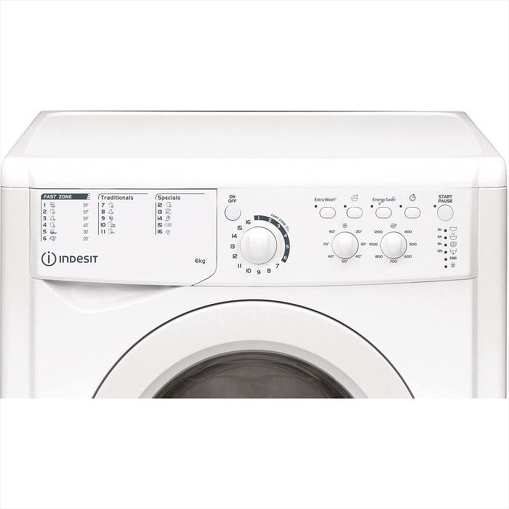 Immagine del prodotto INDESIT - Lavatrice slim EWSC 61251 W EU N 6 Kg Classe F-Bianco