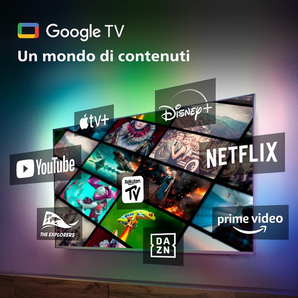 "PHILIPS - Ambilight Smart TV LED UHD 4K 43\" 43PUS8818/12-Antracite"