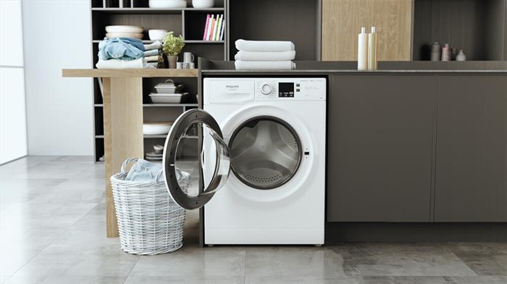 "HOTPOINT ARISTON - Lavatrice EU NR6410F WW IT 10 Kg Classe A-Bianco"