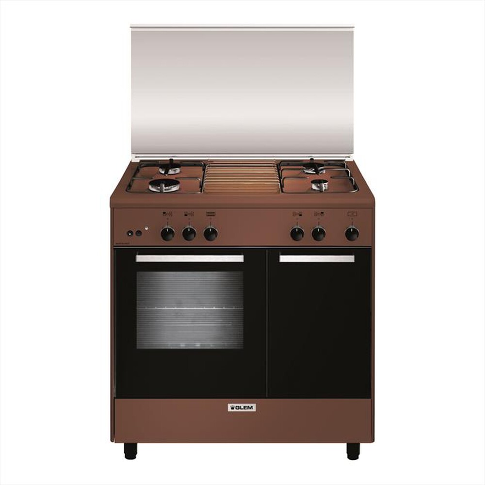 "GLEM GAS - Cucina a gas AR854GC Classe A-Marrone"