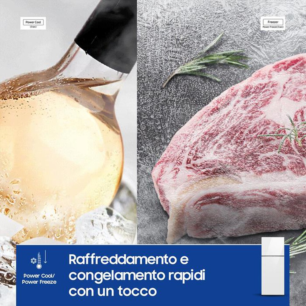 "SAMSUNG - Frigorifero 2 porte RT47CB662612ES Classe E 465 lt-CLEAN WHITE"