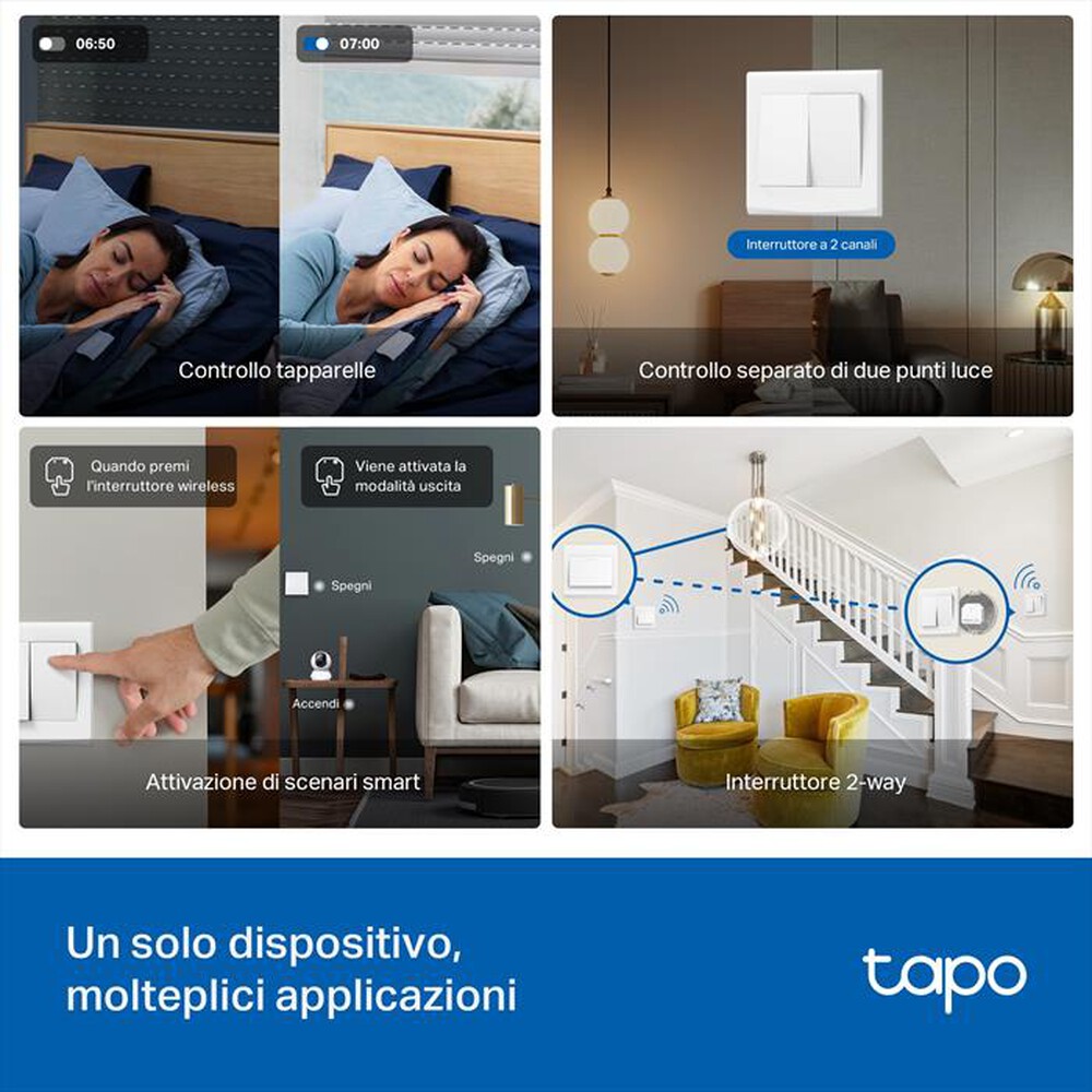 Immagine del prodotto TP-LINK - Modulo relè smart compatto SMART SWITCH MODULE-Bianco