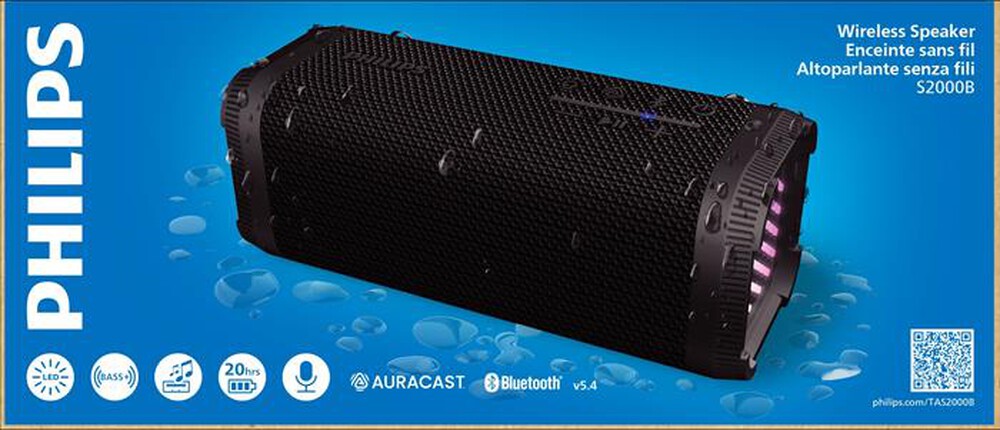Immagine del prodotto PHILIPS - Bluetooth Speaker TAS2000B/00-Black