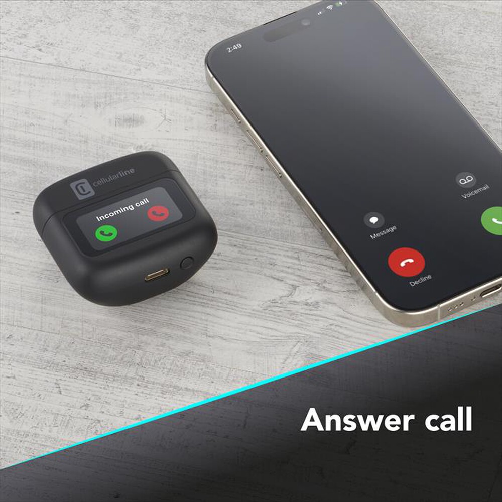 Immagine del prodotto CELLULARLINE - Auricolare bluetooth HUSH-Nero