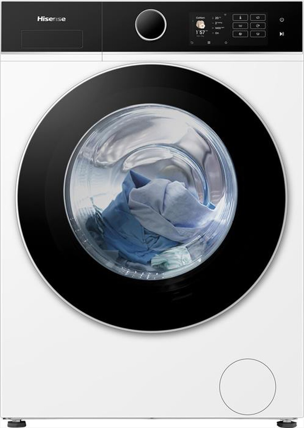 HISENSE - Lavatrice WF5I8043BWF 8Kg Classe A-Bianco/nero