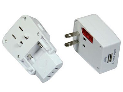 MEDIACOM - ME-UNPLUGU TRAVEL PLUG UNIVERSALE-Bianco