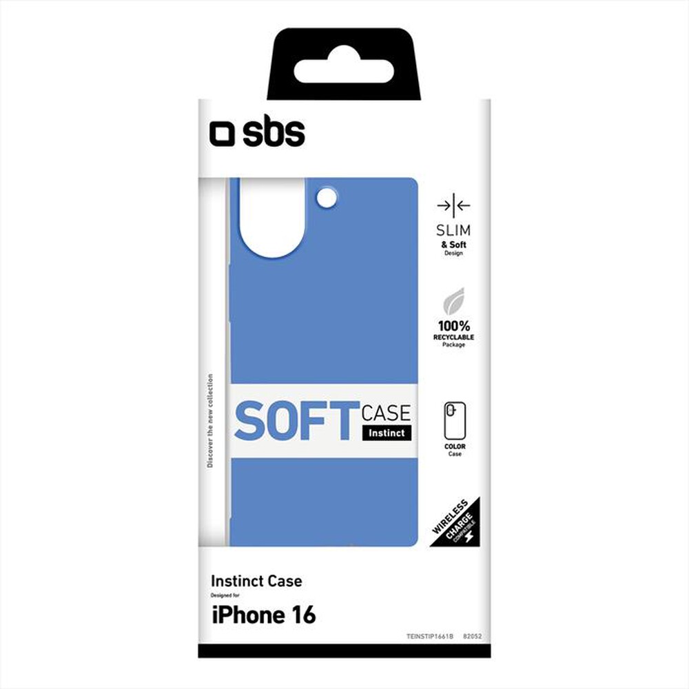 "SBS - Cover Instinct iPhone 16 TEINSTIP1661B-Blu"