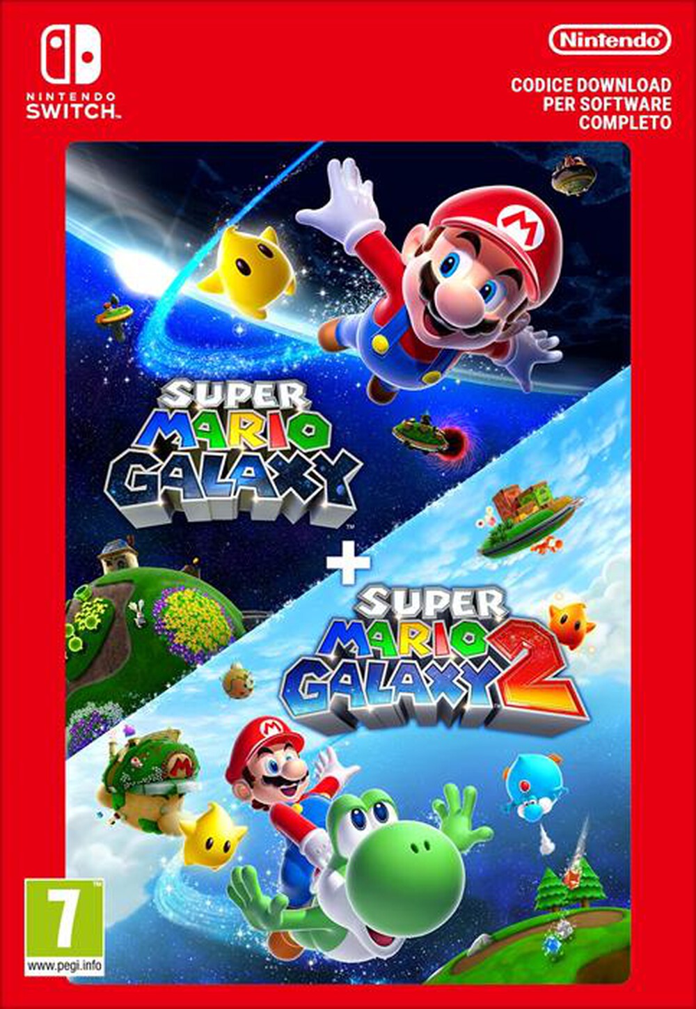 Immagine del prodotto NINTENDO - SUPER MARIO GALAXY 1 + 2 - CODICE DOWNLOAD