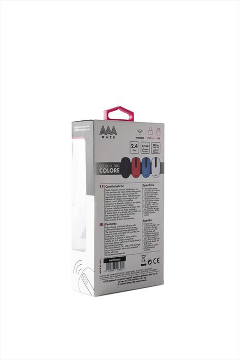 Immagine del prodotto AAAMAZE - MOUSE WRLS DONGLE-Rosso