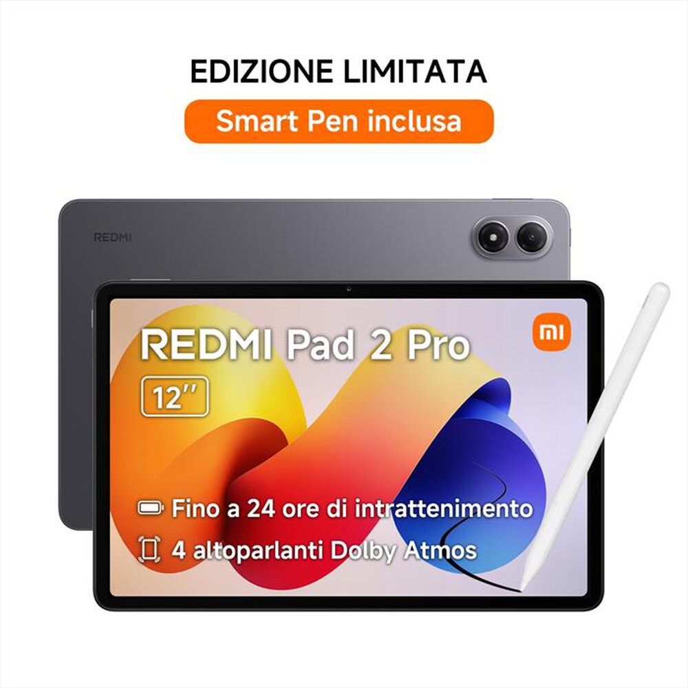 Immagine del prodotto XIAOMI - Tablet REDMI PAD 2 PRO 12.1" - 6+128GB - Wi-Fi-Graphite Gray