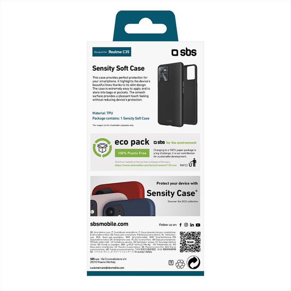 "SBS - Cover Realme C35 TESENSREC35K-Nero"