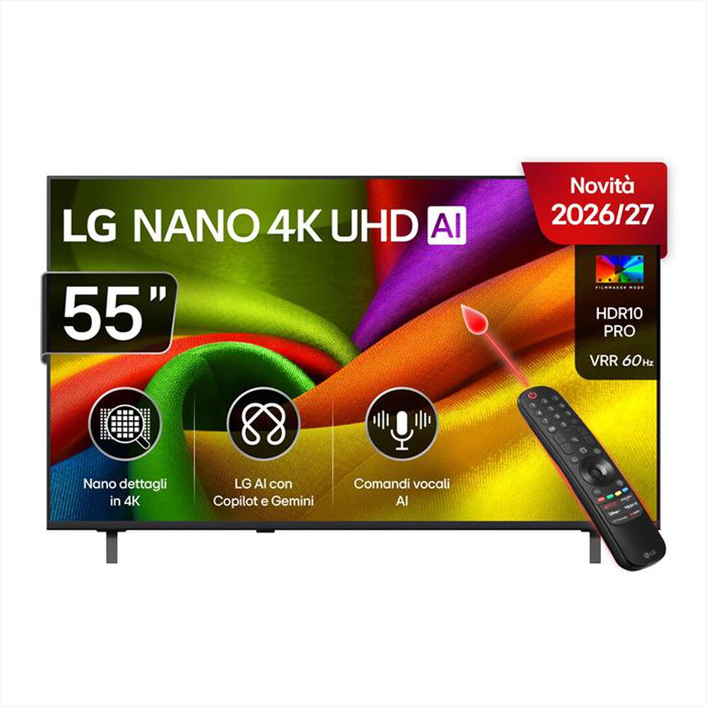Immagine del prodotto LG - NANO 4K UHD AI NU90 55NU900B6LA-Charcoal Black