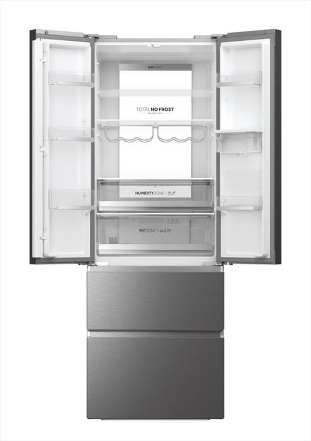 Immagine del prodotto HAIER - Frigorifero 4 porte HFR7720DWMP Classe D 477 lt-Platino, Stainless steel