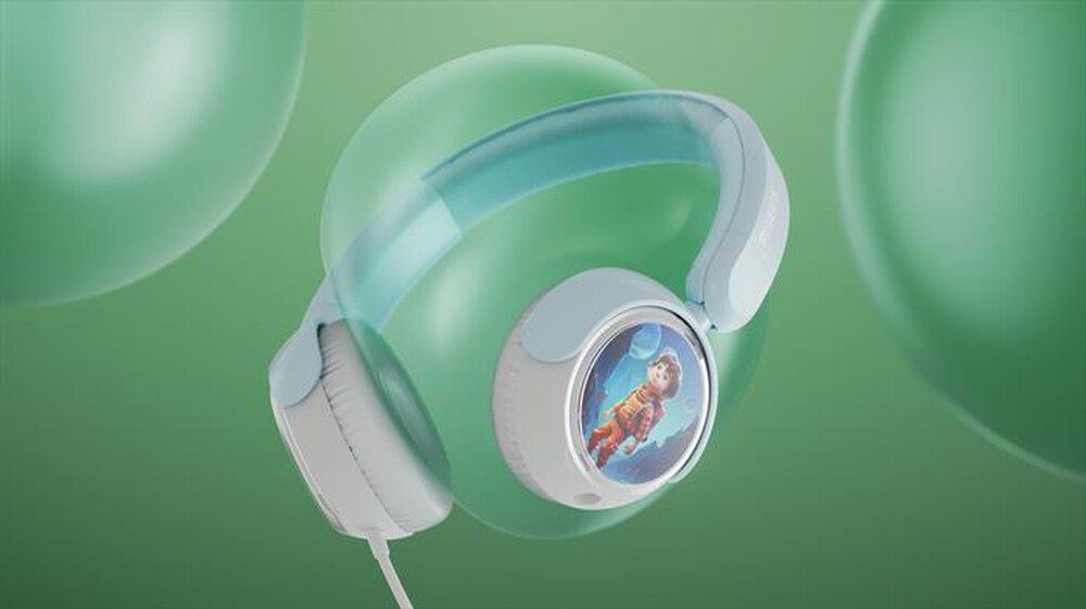 Immagine del prodotto PHILIPS - Cuffie on-ear cablate per bambini TAK2000BL/00-Light Blue