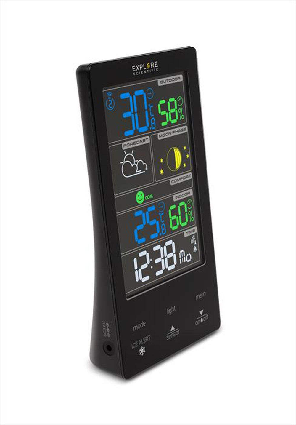 "EXPLORE SCIENTIFIC - WSC4009 STAZIONE METEO CON DISPLAY TOUCH A C-Black"