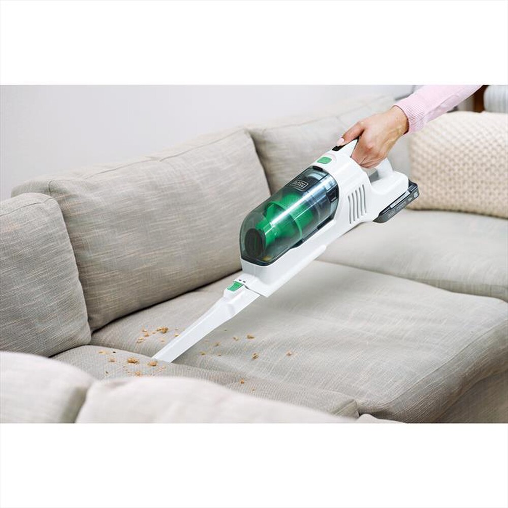 "BLACK & DECKER - Scopa elettrica REVSV18D1HF-BIANCO / VERDE"